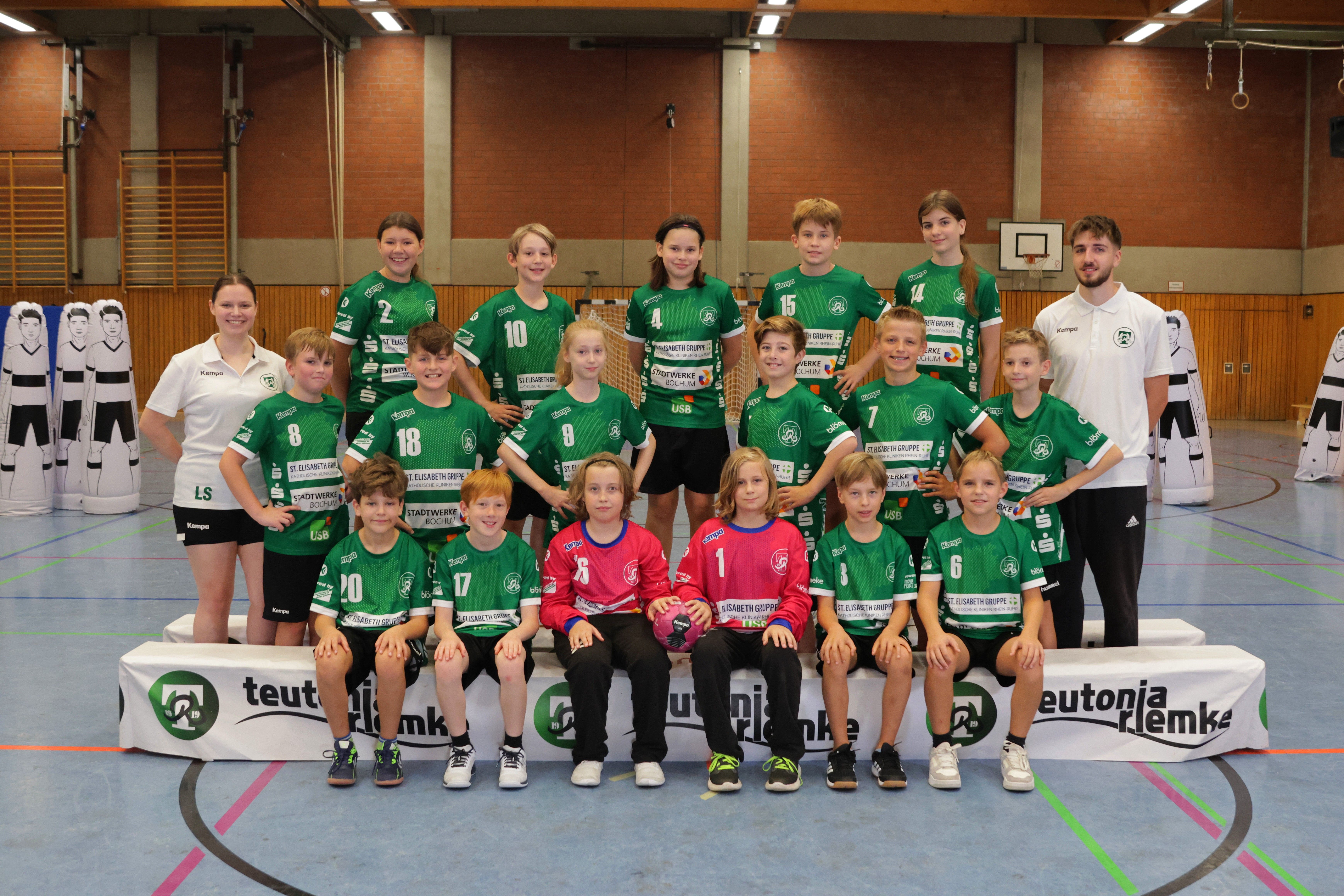 Mannschaftsfoto gemischte D-Jugend